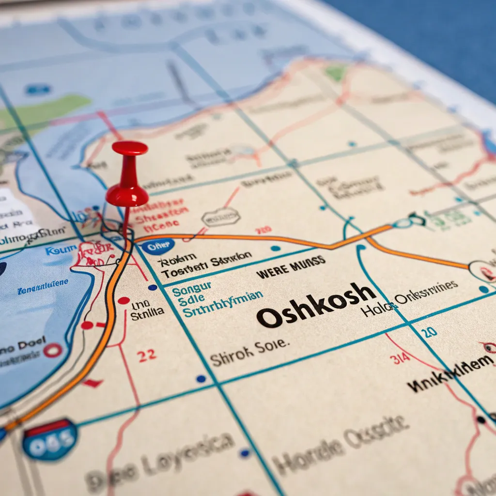 Map of Oshkosh location